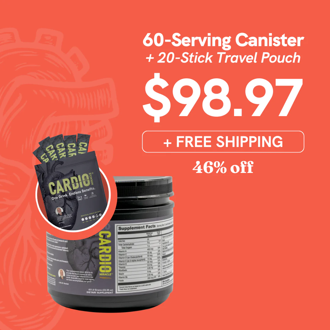 Heart Month Sale: 60-Serving Canister & Bonus 20 Single-Sticks