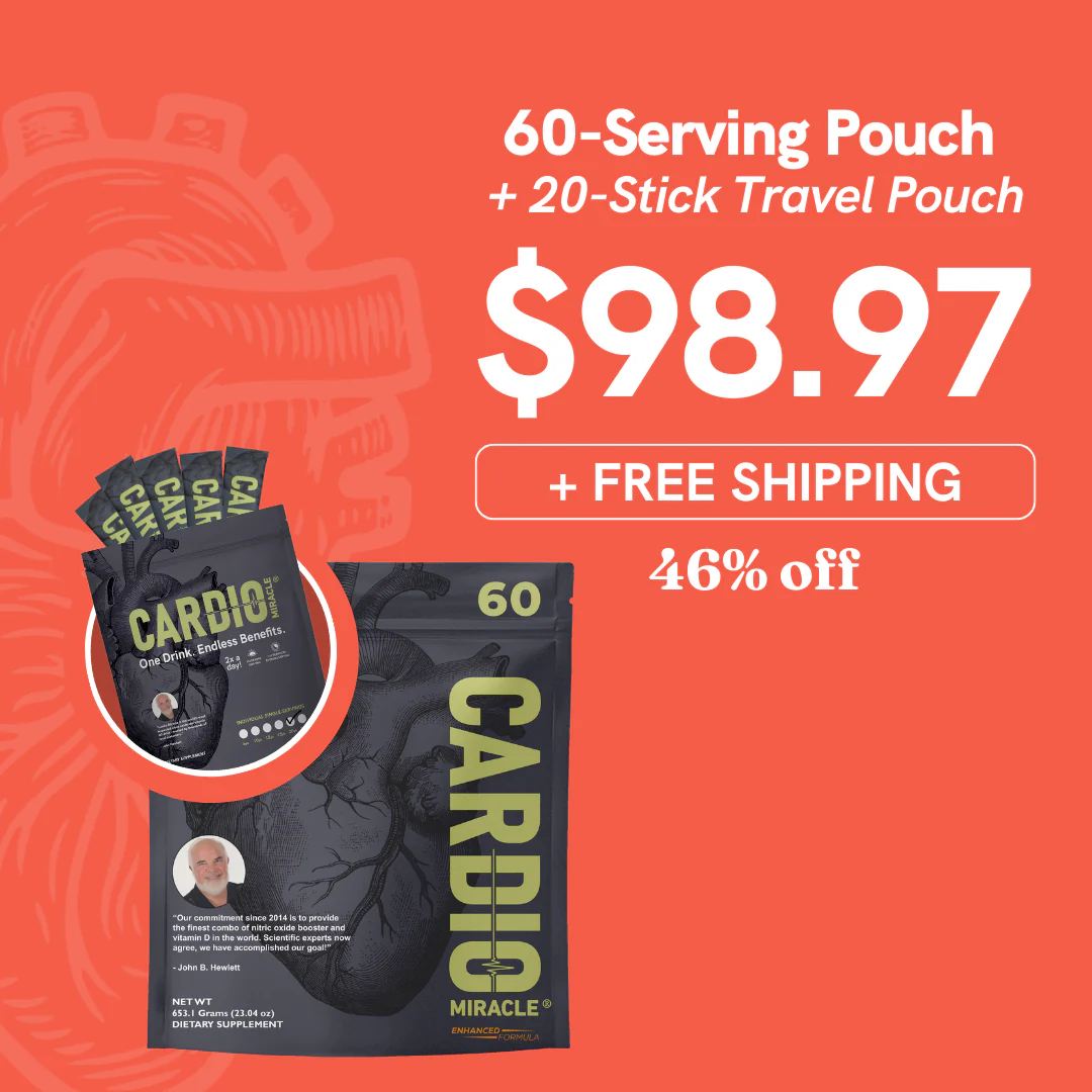 Heart Month Sale: 60-Serving Pouch & Bonus 20 Single-Sticks