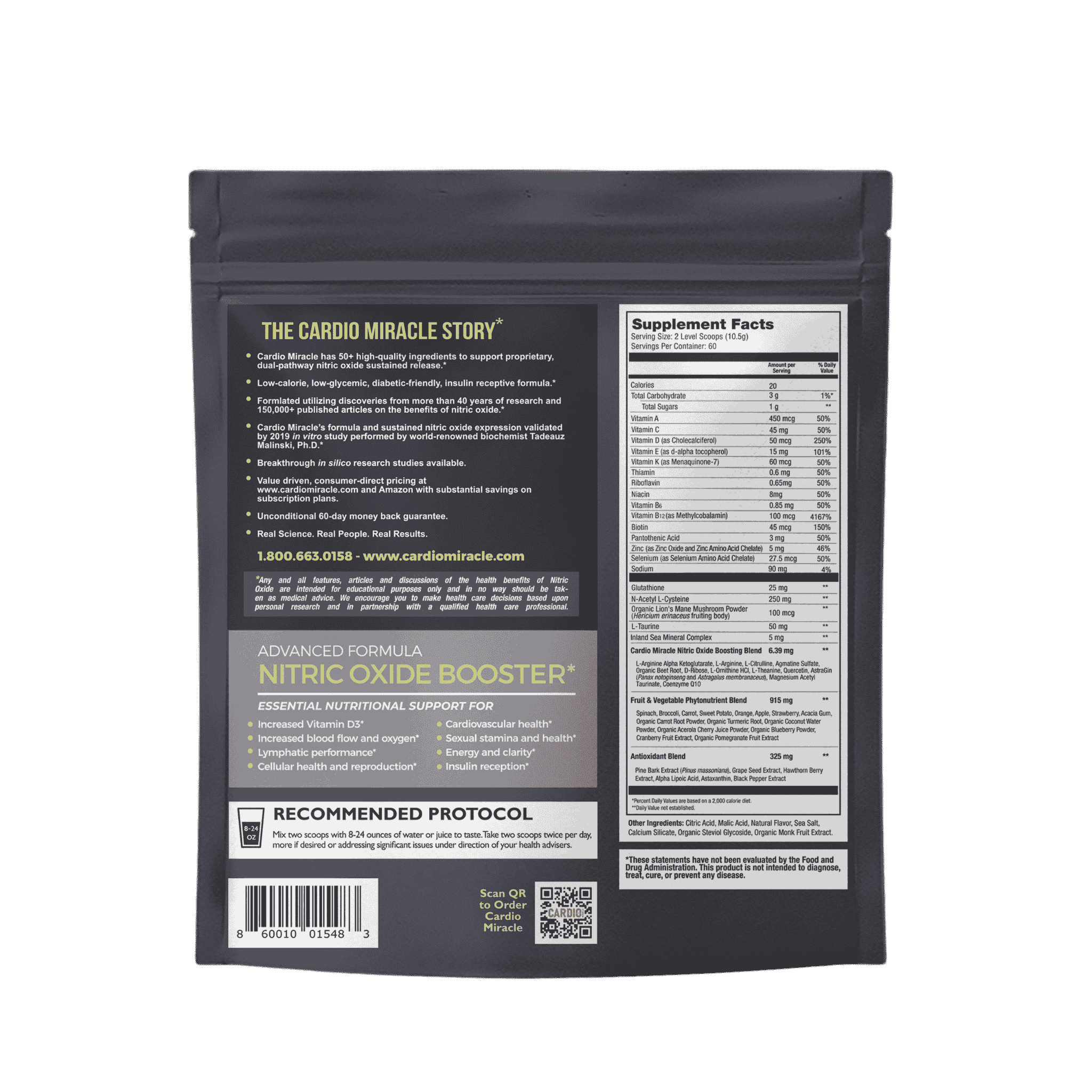 Two (2) 60-Serve Cardio Miracle Pouches (20% Off) Subscription - Image 2